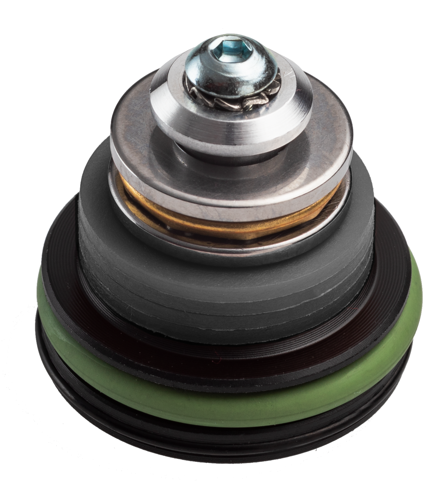 FPS Softair POM Double O-Ring Ball Bearing Piston Head with Adjustable AOE (TPPA)