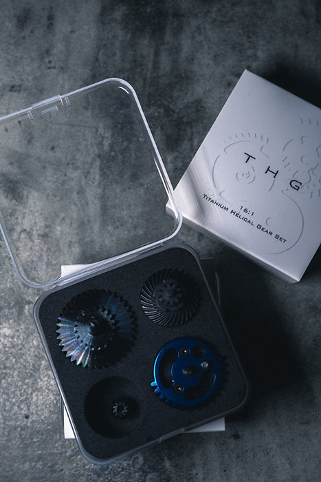 S.COM THG 16:1 CNC Titanium Helical Gear Set