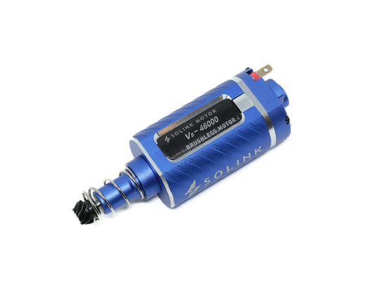Solink Brushless V5 Programmable Uni-Bearing Motor with Helical Pinion Gear (46K, Long Adjustable)