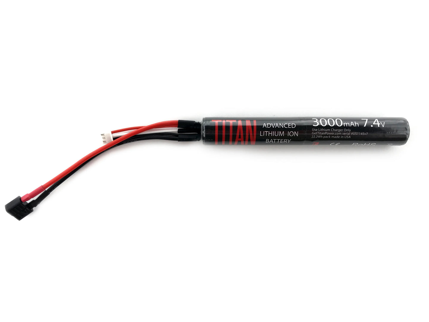 Titan Power 3000mAh 7.4v Stick T-Plug (Deans)