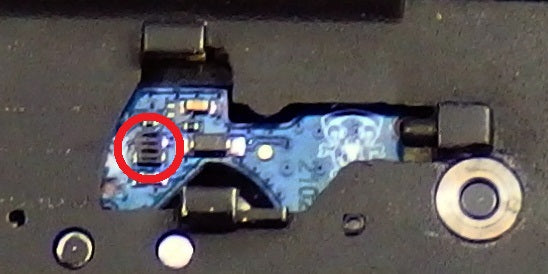Jefftron Leviathan V3 selector sensor position highlighted for optical selector detection alignment