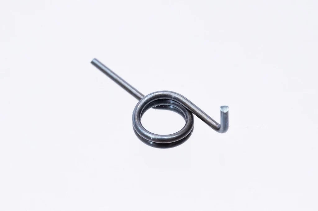 Close-up view of the two individual metal torsion coils from the SPARK Standard Trigger Spring Set of 2 by AIRSOFT97.