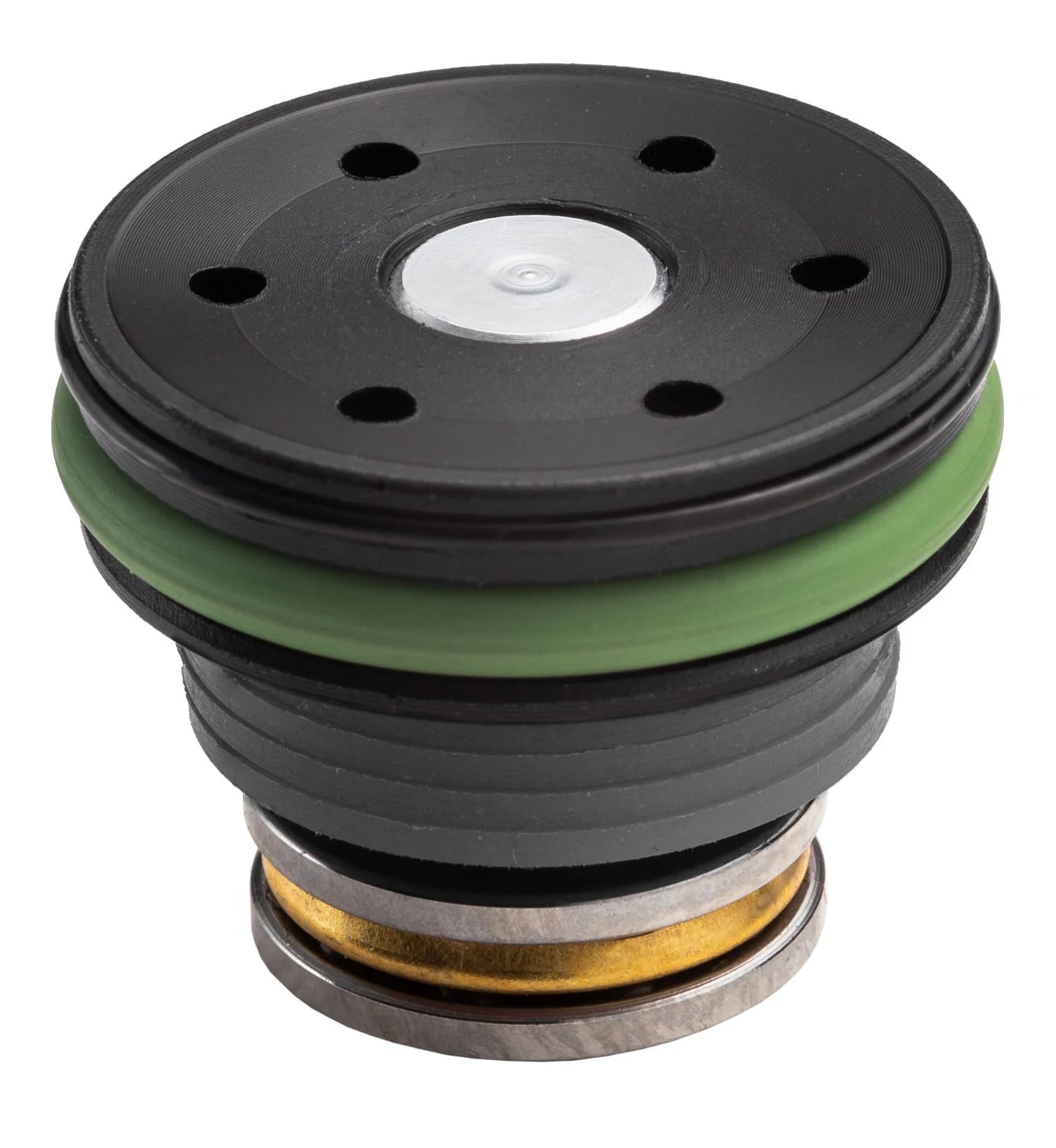 FPS Softair POM Double O-Ring Ball Bearing Piston Head with Adjustable AOE (TPPA)